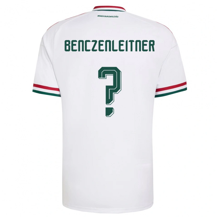 DanxenキッズハンガリーBarna Benczenleitner#0白 赤 緑アウェイシャツ26-28ジャージーユニフォーム