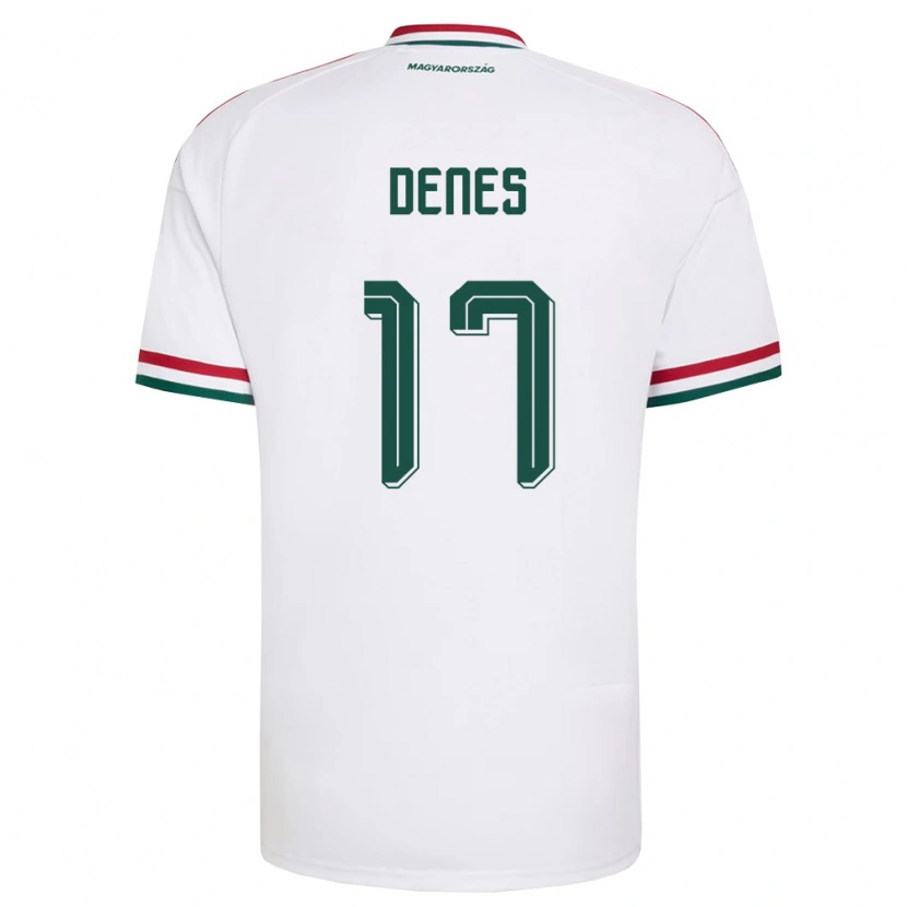 DanxenキッズハンガリーCsanád Vilmos Dénes#17白 赤 緑アウェイシャツ26-28ジャージーユニフォーム