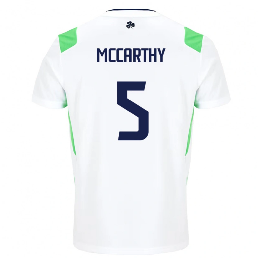 Danxenキッズアイルランド島Taylor Mccarthy#5白 ライトグリーンアウェイシャツ26-28ジャージーユニフォーム