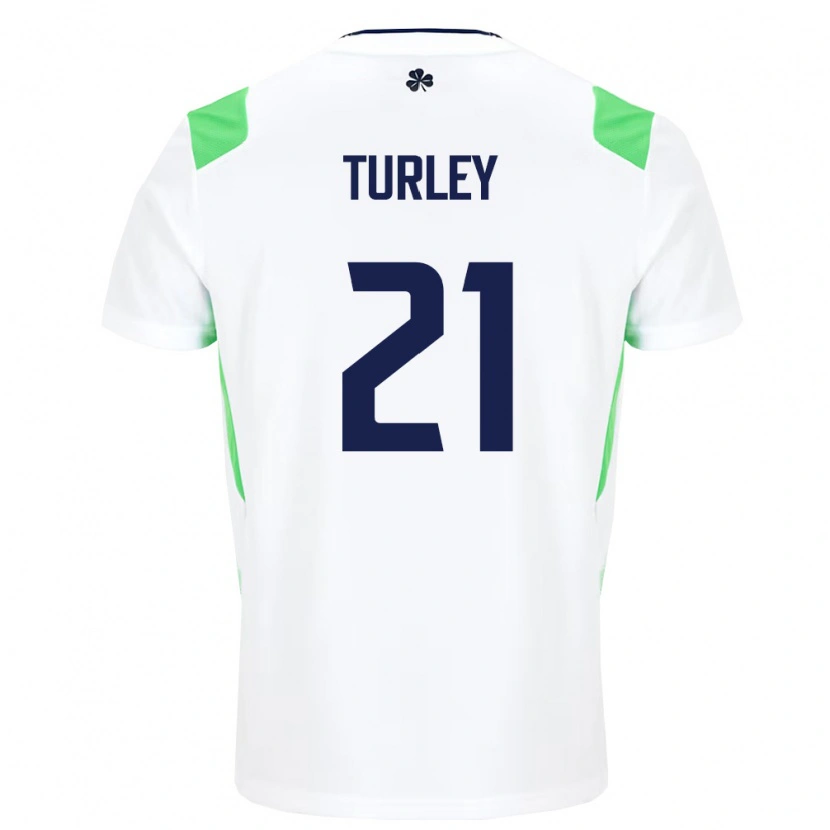 Danxenキッズアイルランド島フレディー・ターリー#21白 ライトグリーンアウェイシャツ26-28ジャージーユニフォーム
