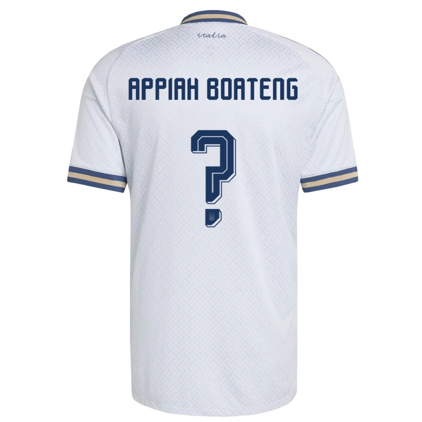 DanxenキッズイタリアMatthew Appiah Boateng#0オフホワイト 紺 金アウェイシャツ26-28ジャージーユニフォーム