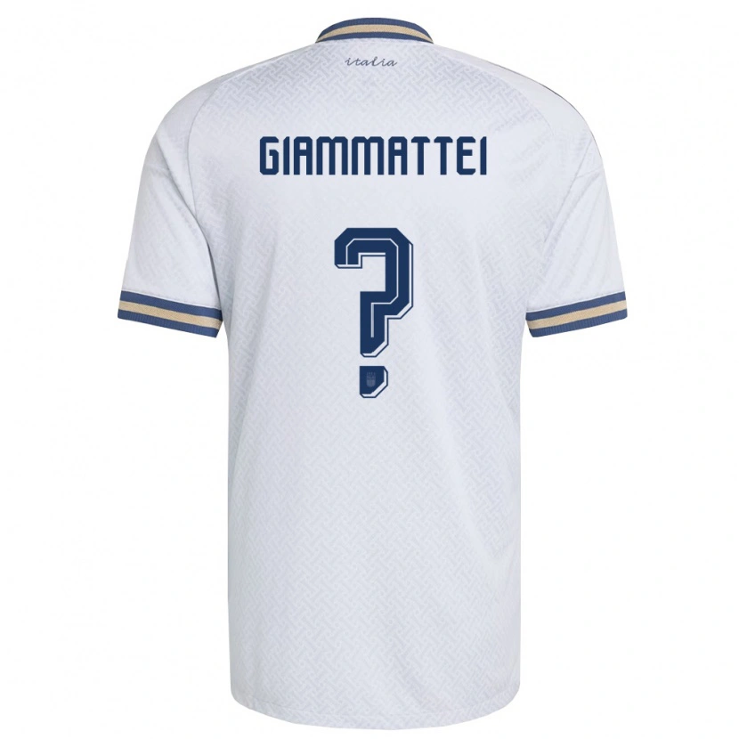 DanxenキッズイタリアGioele Giammattei#0オフホワイト 紺 金アウェイシャツ26-28ジャージーユニフォーム