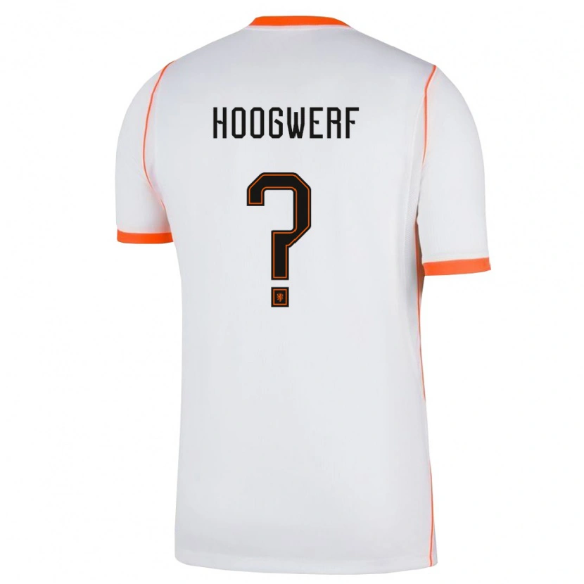 DanxenキッズオランダMarijn Hoogwerf#0白 オレンジアウェイシャツ26-28ジャージーユニフォーム