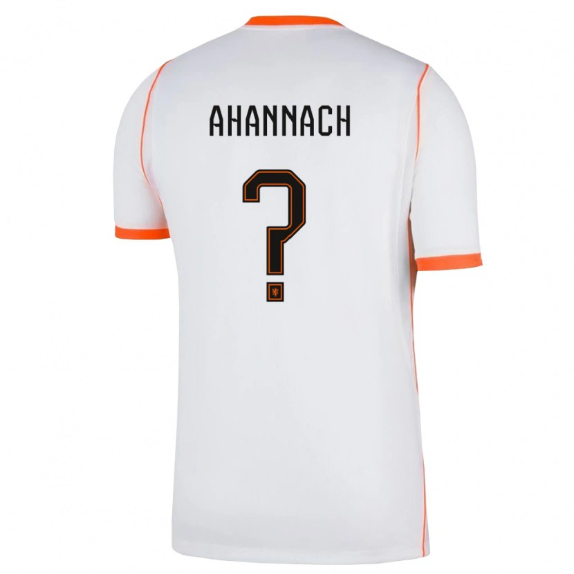 DanxenキッズオランダNoah Ahannach#0白 オレンジアウェイシャツ26-28ジャージーユニフォーム
