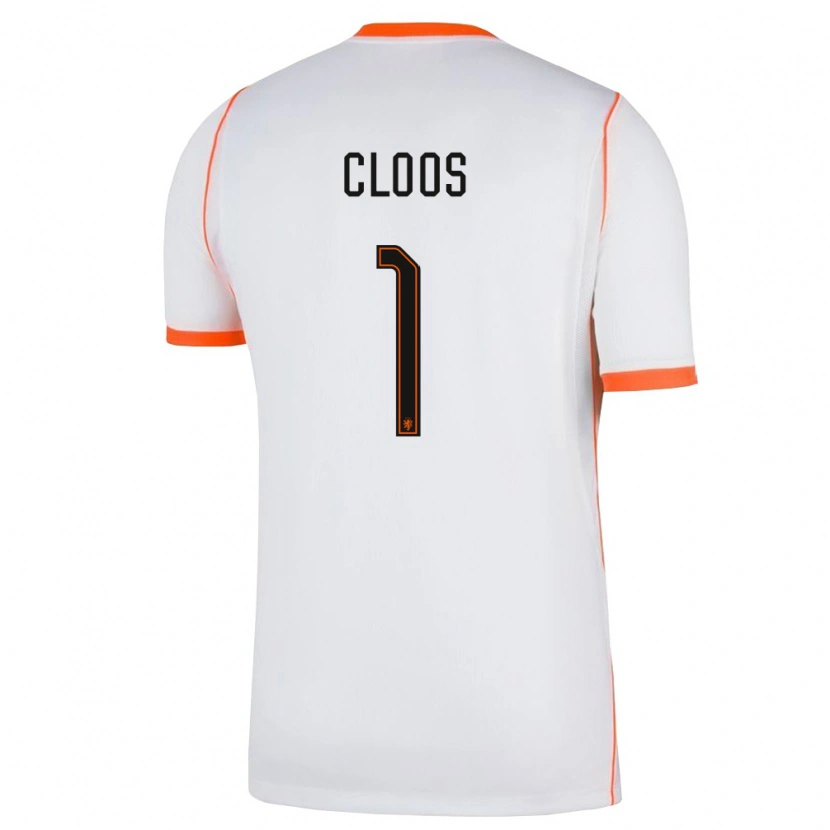 DanxenキッズオランダCino Cloos#1白 オレンジアウェイシャツ26-28ジャージーユニフォーム