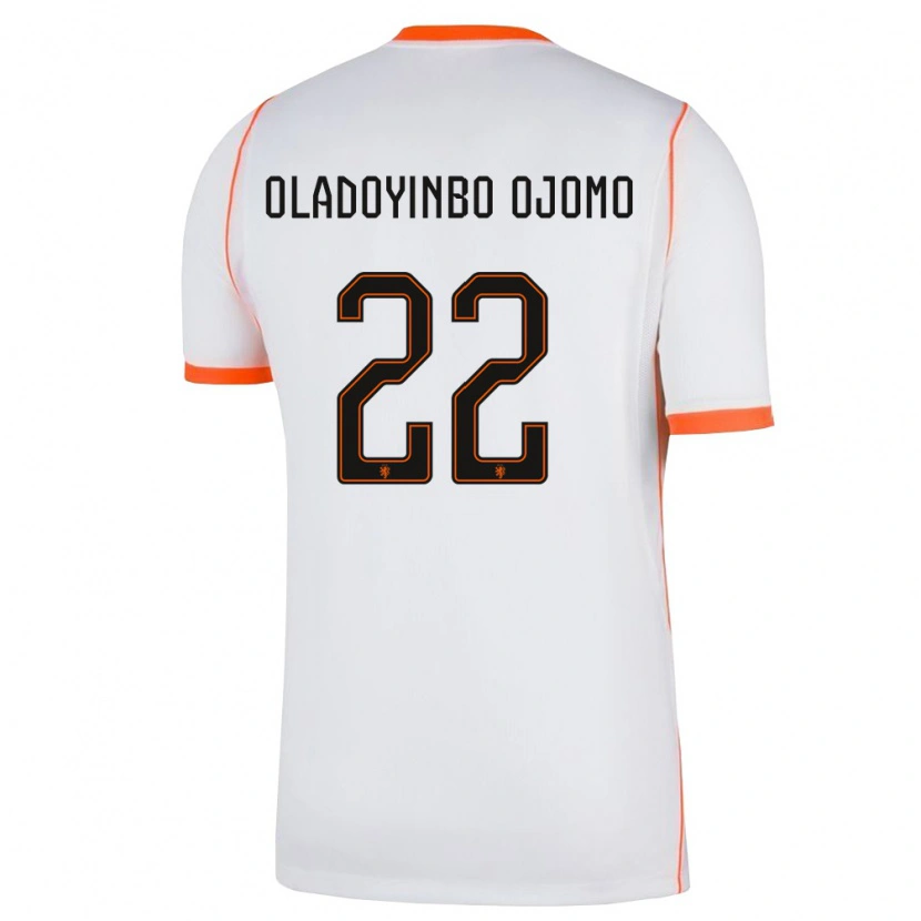 DanxenキッズオランダJeremiah Oladoyinbo Ojomo#22白 オレンジアウェイシャツ26-28ジャージーユニフォーム