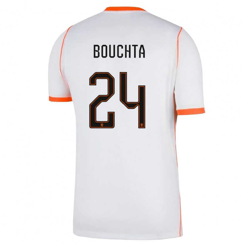 DanxenキッズオランダDani Bouchta#24白 オレンジアウェイシャツ26-28ジャージーユニフォーム