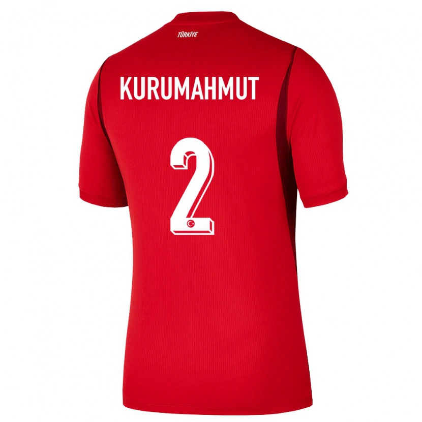 DanxenメンズトルコOsman Kurumahmut#2赤 バーガンディホームシャツ26-28ジャージーユニフォーム