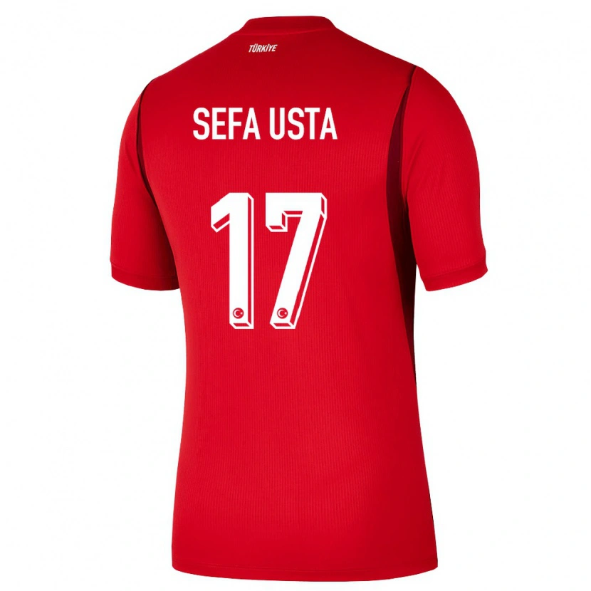 DanxenメンズトルコEmir Sefa Usta#17赤 バーガンディホームシャツ26-28ジャージーユニフォーム