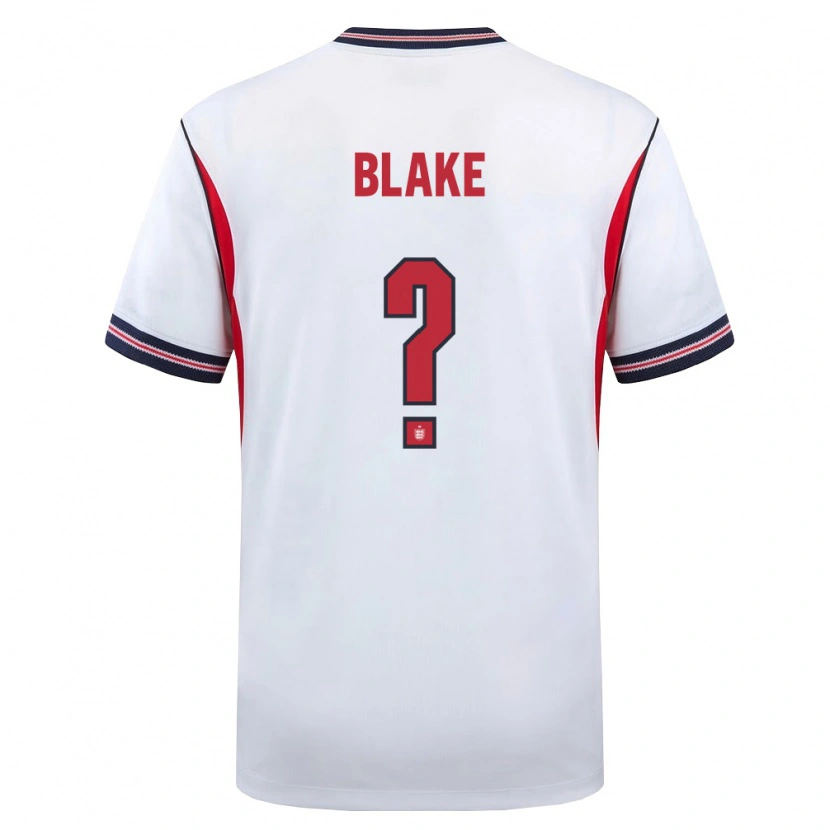 DanxenメンズイングランドJosh Blake#0白 紺 赤ホームシャツ26-28ジャージーユニフォーム