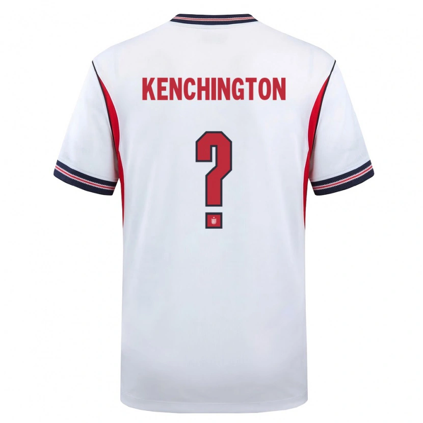 DanxenメンズイングランドJosh Kenchington#0白 紺 赤ホームシャツ26-28ジャージーユニフォーム