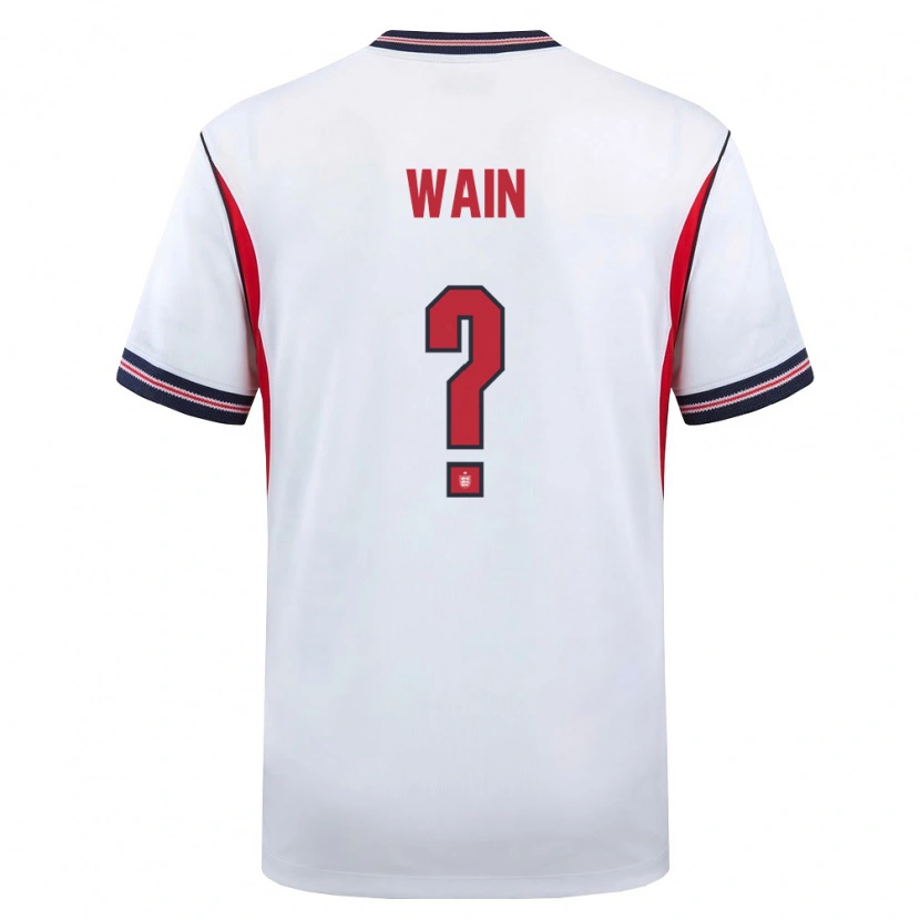 DanxenメンズイングランドJake Wain#0白 紺 赤ホームシャツ26-28ジャージーユニフォーム