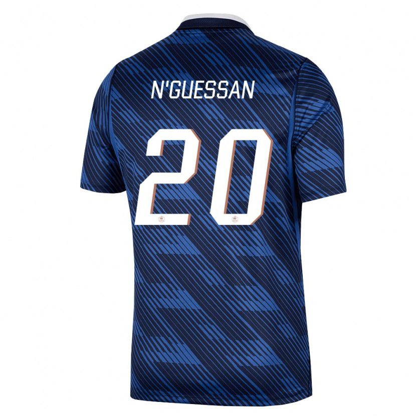 DanxenメンズフランスDjylian N'guessan#20紺 青 白ホームシャツ26-28ジャージーユニフォーム