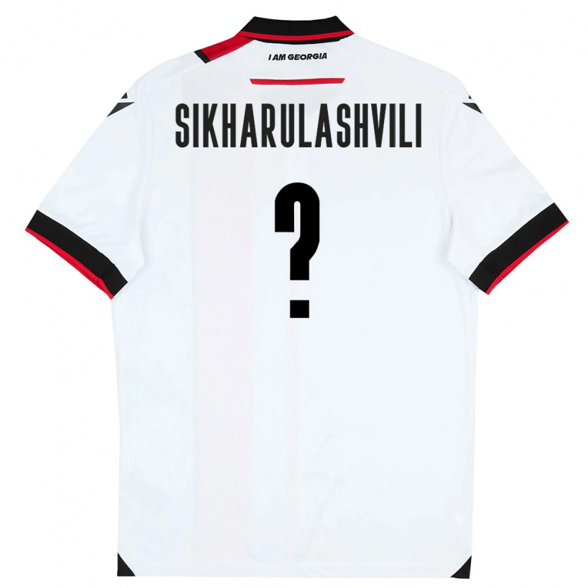 DanxenメンズジョージアNika Sikharulashvili#0白 黒 赤ホームシャツ26-28ジャージーユニフォーム