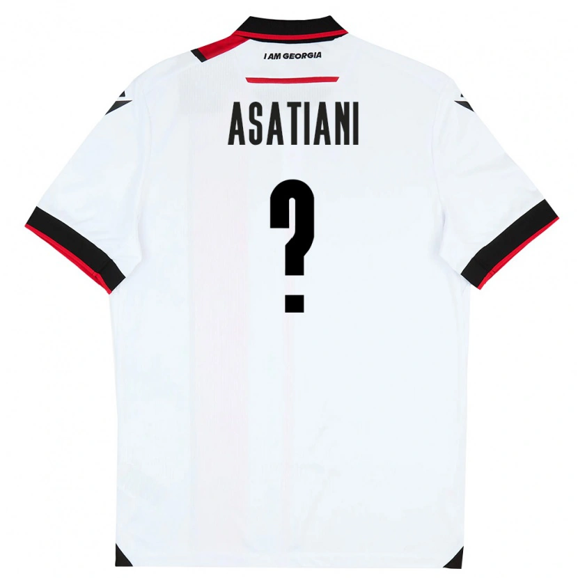 DanxenメンズジョージアDavit Asatiani#0白 黒 赤ホームシャツ26-28ジャージーユニフォーム