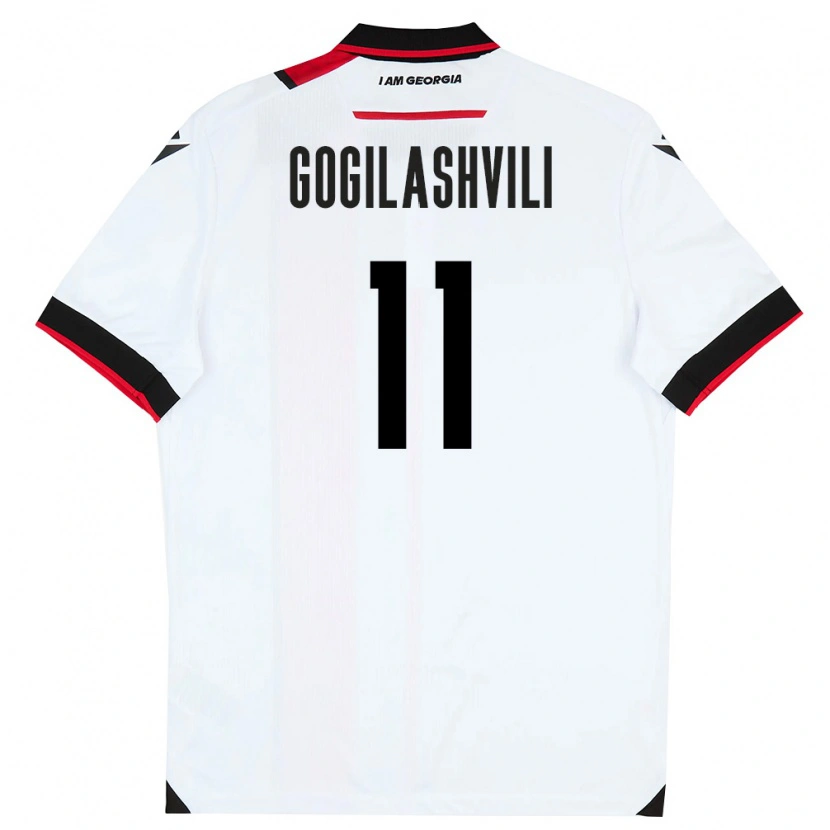 DanxenメンズジョージアDavit Gogilashvili#11白 黒 赤ホームシャツ26-28ジャージーユニフォーム
