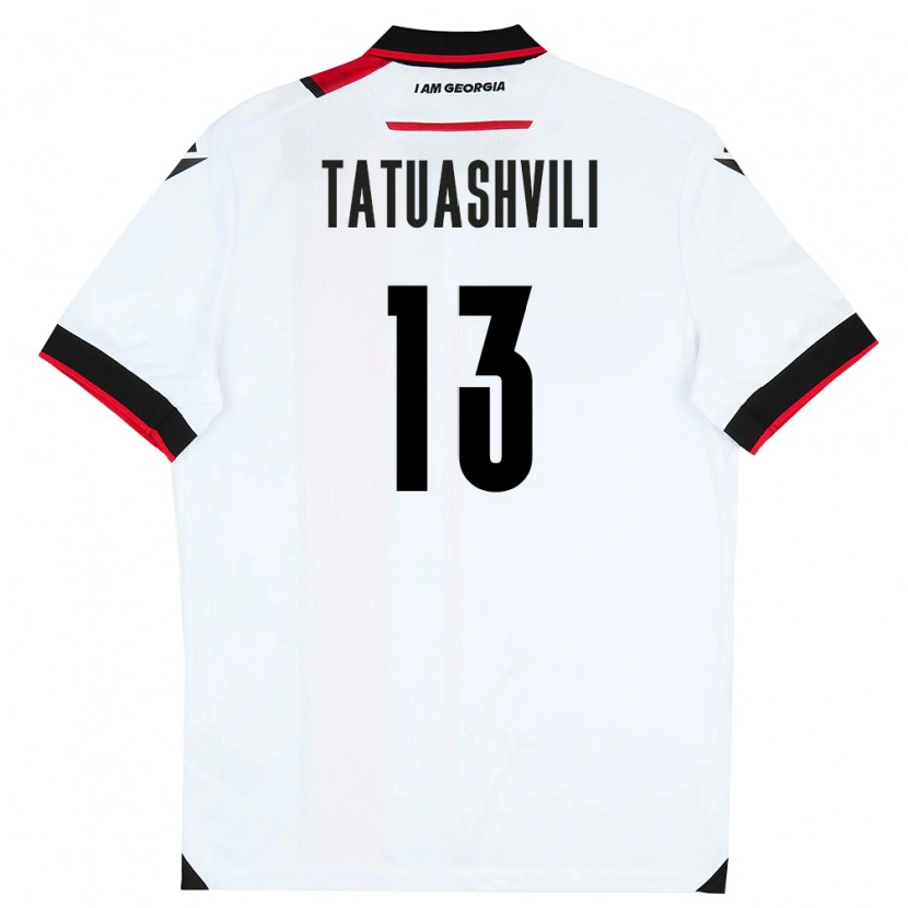 DanxenメンズジョージアTamar Tatuashvili#13白 黒 赤ホームシャツ26-28ジャージーユニフォーム