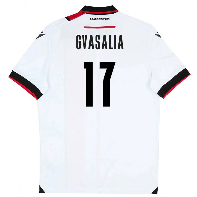 DanxenメンズジョージアGiorgi Gvasalia#17白 黒 赤ホームシャツ26-28ジャージーユニフォーム