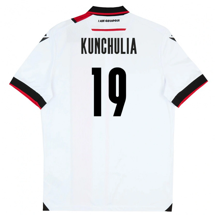 DanxenメンズジョージアAleksandre Kunchulia#19白 黒 赤ホームシャツ26-28ジャージーユニフォーム