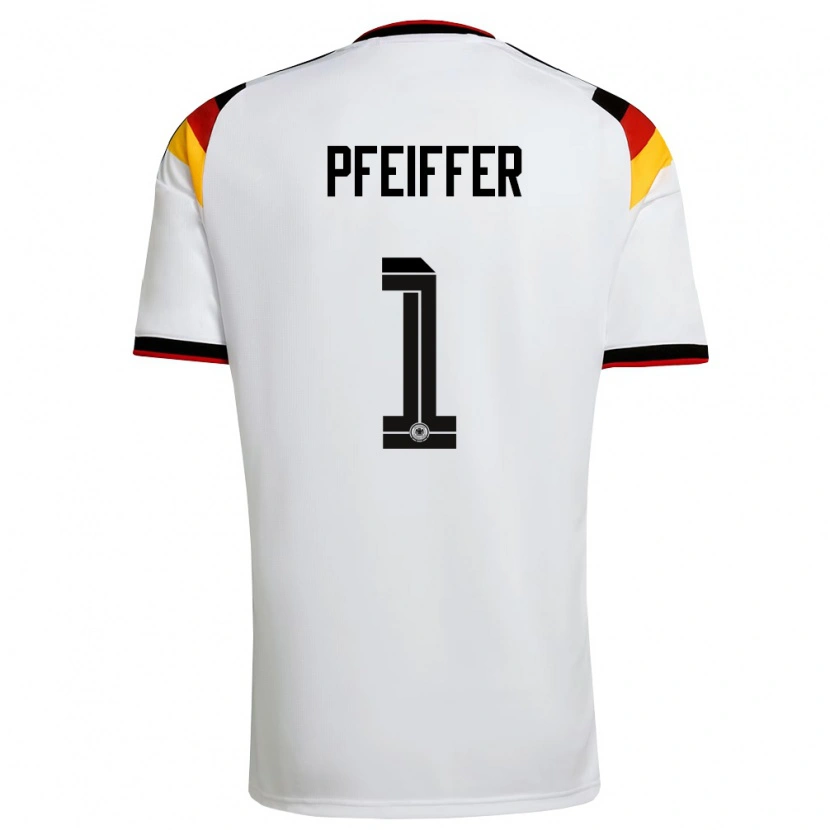 DanxenメンズドイツTim Pfeiffer#1白 黒 赤ホームシャツ26-28ジャージーユニフォーム