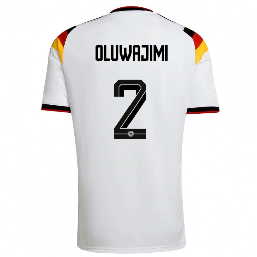 DanxenメンズドイツOluwajimi Adetokunbo-Adelenu#2白 黒 赤ホームシャツ26-28ジャージーユニフォーム
