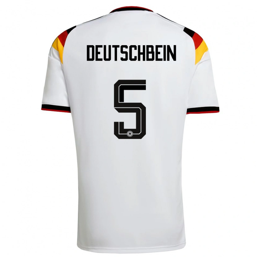 DanxenメンズドイツLasse Deutschbein#5白 黒 赤ホームシャツ26-28ジャージーユニフォーム
