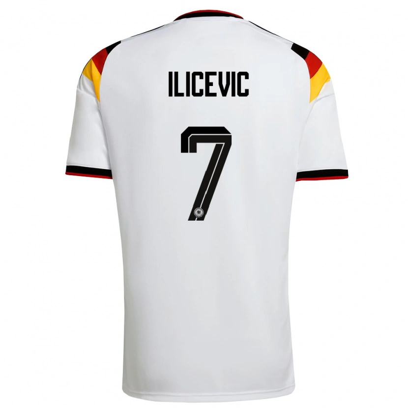 DanxenメンズドイツNiko Ilicevic#7白 黒 赤ホームシャツ26-28ジャージーユニフォーム