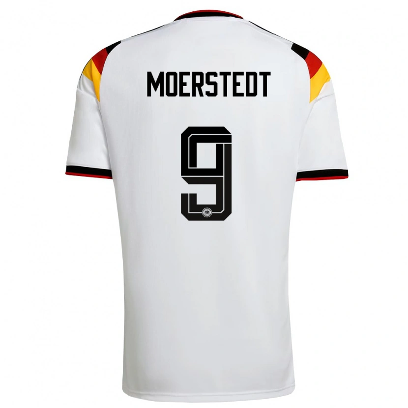 DanxenメンズドイツMax Moerstedt#9白 黒 赤ホームシャツ26-28ジャージーユニフォーム