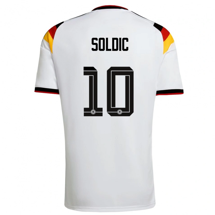 DanxenメンズドイツMarko Soldic#10白 黒 赤ホームシャツ26-28ジャージーユニフォーム