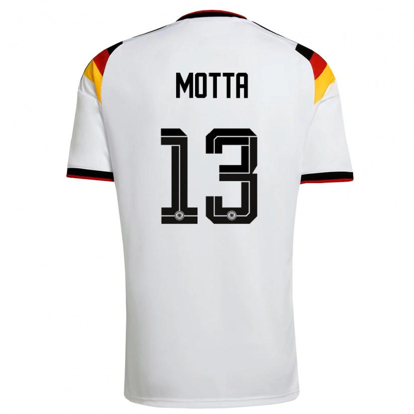 DanxenメンズドイツNoel Motta#13白 黒 赤ホームシャツ26-28ジャージーユニフォーム