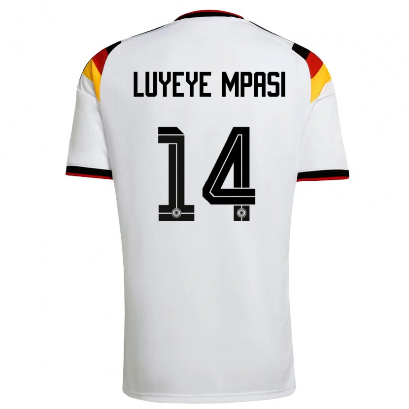 DanxenメンズドイツSeal Luyeye Mpasi#14白 黒 赤ホームシャツ26-28ジャージーユニフォーム