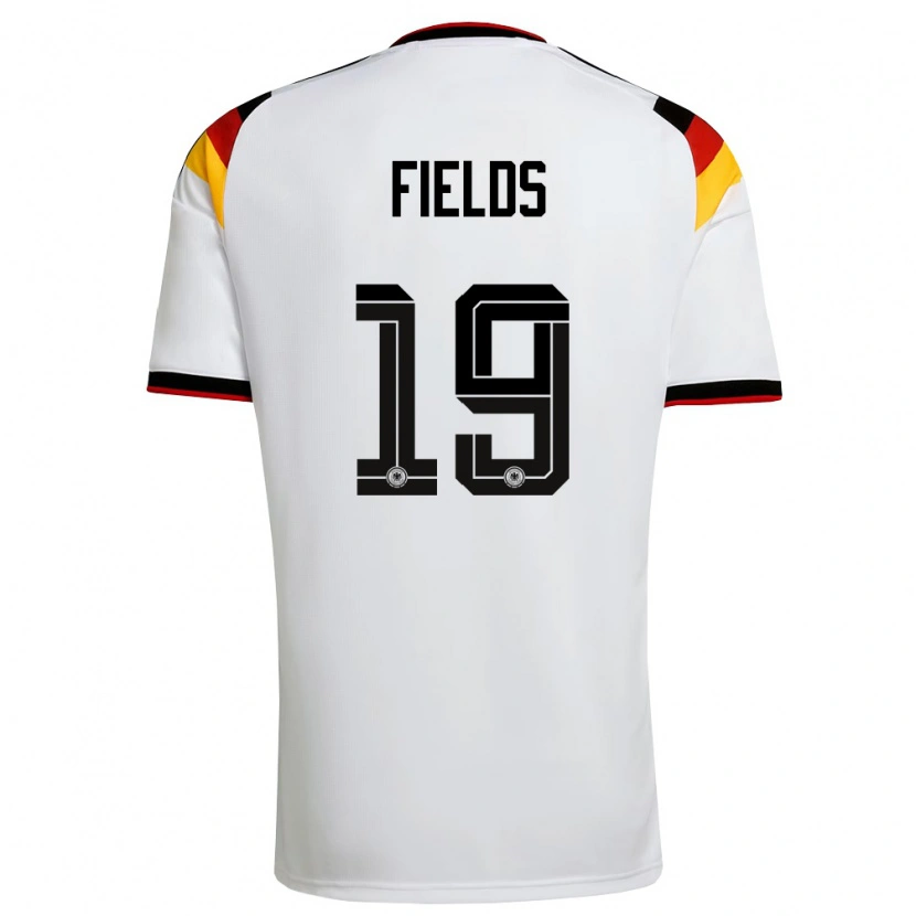 DanxenメンズドイツJykese Fields#19白 黒 赤ホームシャツ26-28ジャージーユニフォーム