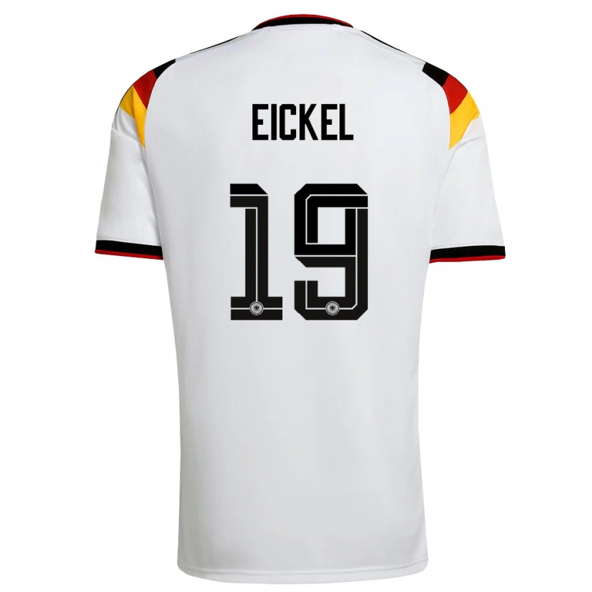 DanxenメンズドイツLasse Eickel#19白 黒 赤ホームシャツ26-28ジャージーユニフォーム