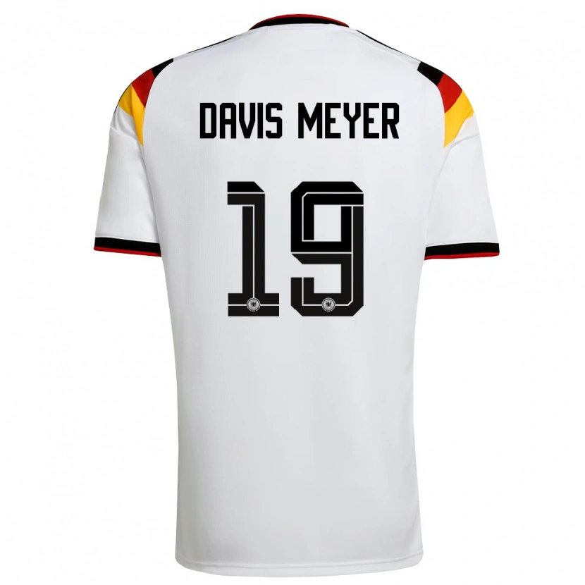 DanxenメンズドイツJohn Davis Meyer#19白 黒 赤ホームシャツ26-28ジャージーユニフォーム
