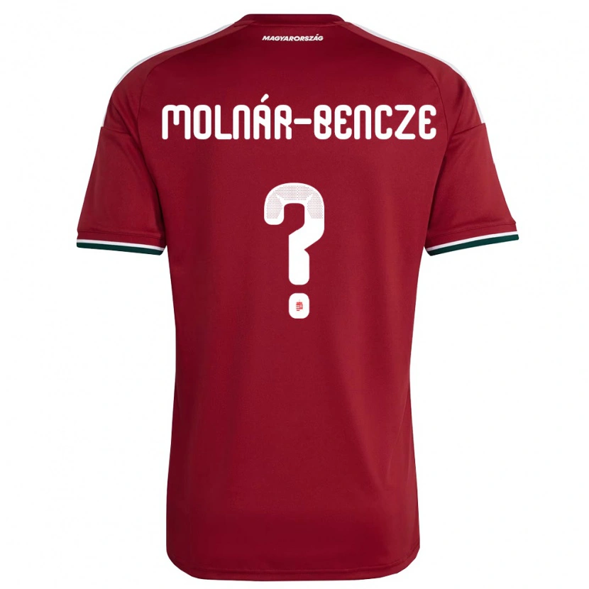 DanxenメンズハンガリーZsombor Molnár-Bencze#0赤 白 緑ホームシャツ26-28ジャージーユニフォーム