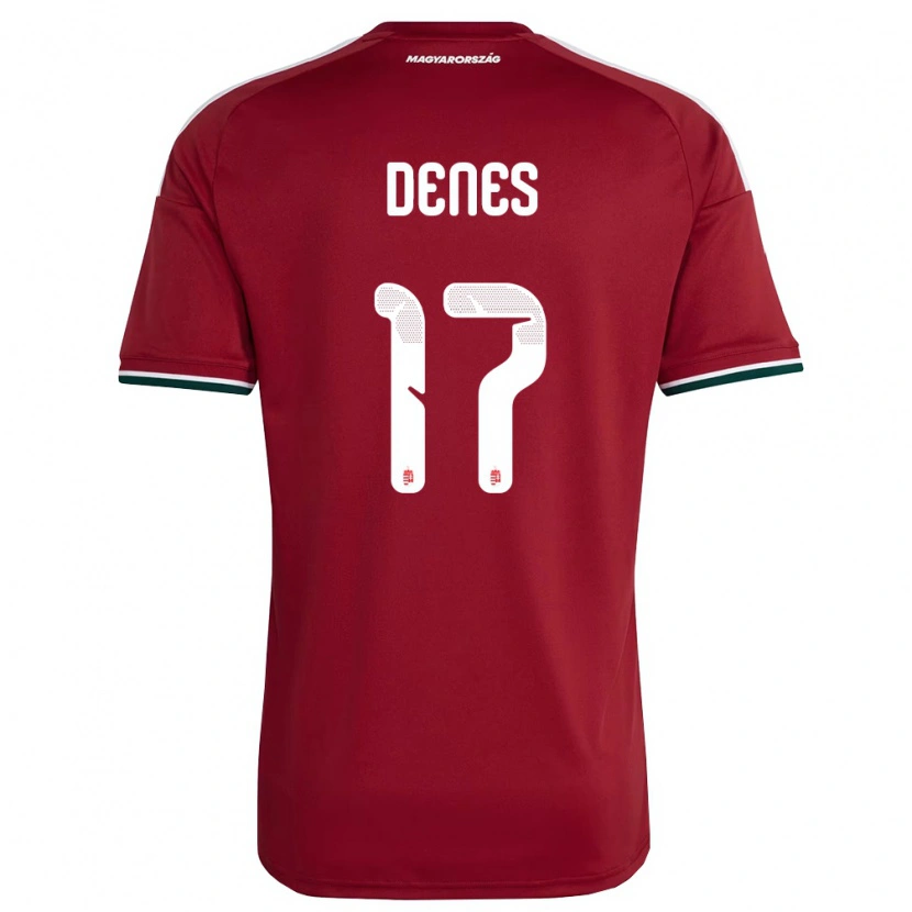 DanxenメンズハンガリーCsanád Vilmos Dénes#17赤 白 緑ホームシャツ26-28ジャージーユニフォーム
