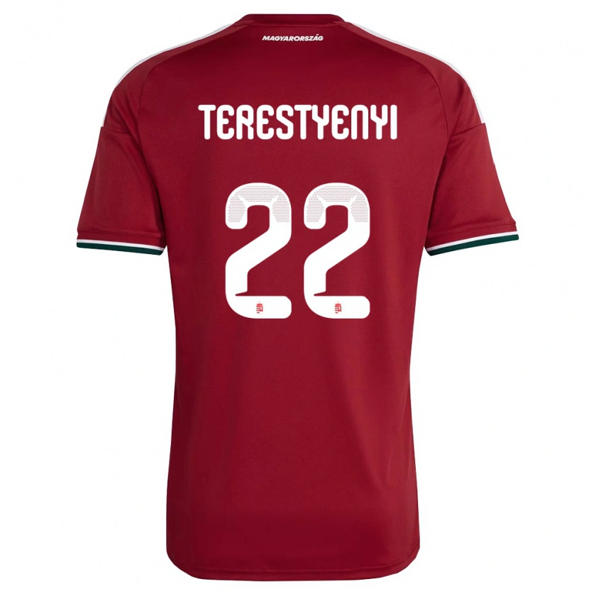 DanxenメンズハンガリーAnna Terestyényi#22赤 白 緑ホームシャツ26-28ジャージーユニフォーム