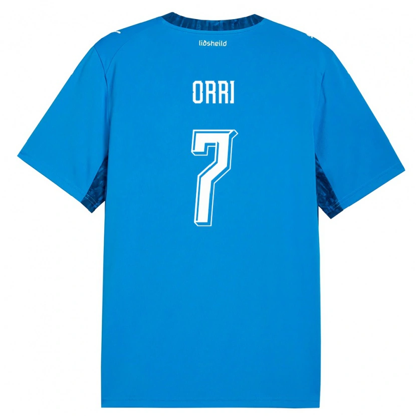 DanxenメンズアイスランドÁgúst Orri Thorsteinsson#7青 紺ホームシャツ26-28ジャージーユニフォーム