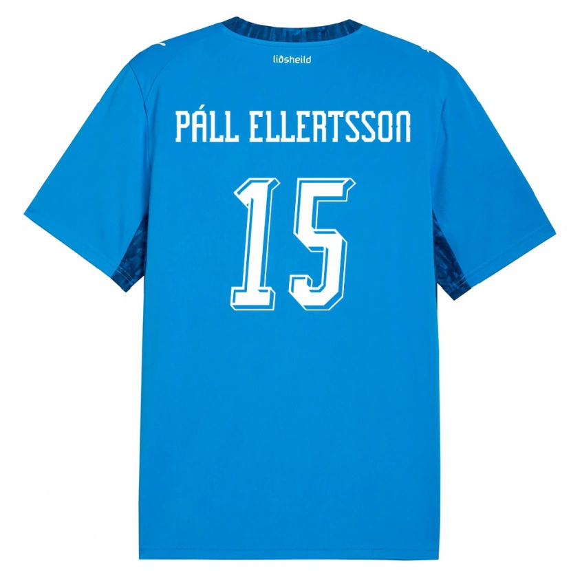 DanxenメンズアイスランドMarkús Páll Ellertsson#15青 紺ホームシャツ26-28ジャージーユニフォーム