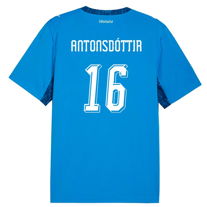 DanxenメンズアイスランドHildur Antonsdóttir#16青 紺ホームシャツ26-28ジャージーユニフォーム