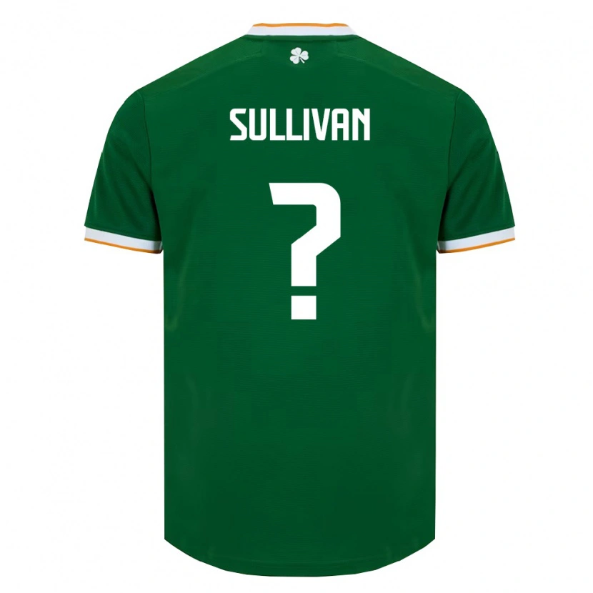 Danxenメンズアイルランド島Niall Sullivan#0ダークグリーン 白ホームシャツ26-28ジャージーユニフォーム