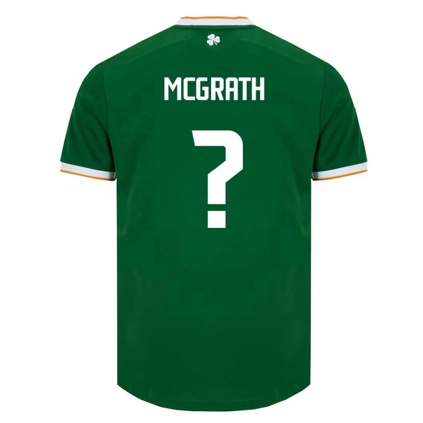Danxenメンズアイルランド島Tom Mcgrath#0ダークグリーン 白ホームシャツ26-28ジャージーユニフォーム