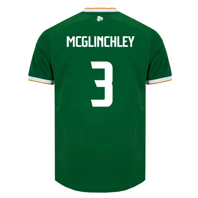 Danxenメンズアイルランド島Harry Mcglinchley#3ダークグリーン 白ホームシャツ26-28ジャージーユニフォーム