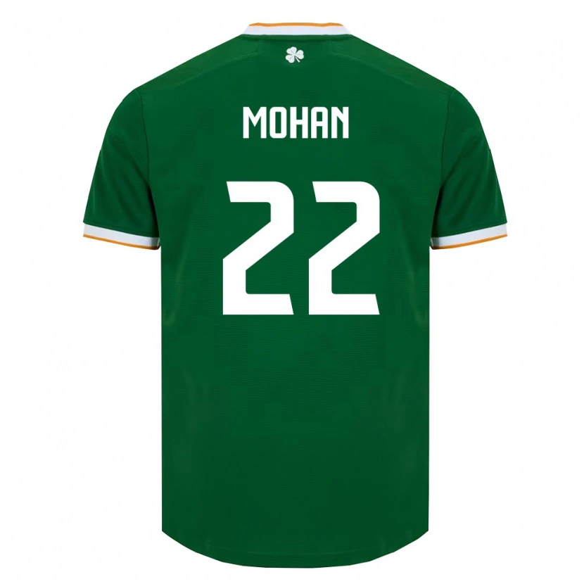Danxenメンズアイルランド島Stephen Mohan#22ダークグリーン 白ホームシャツ26-28ジャージーユニフォーム