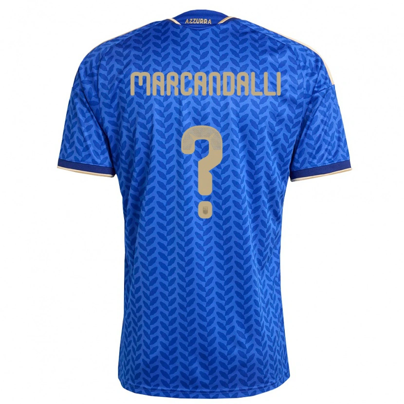 DanxenメンズイタリアAlessandro Marcandalli#0青 紺 金ホームシャツ26-28ジャージーユニフォーム