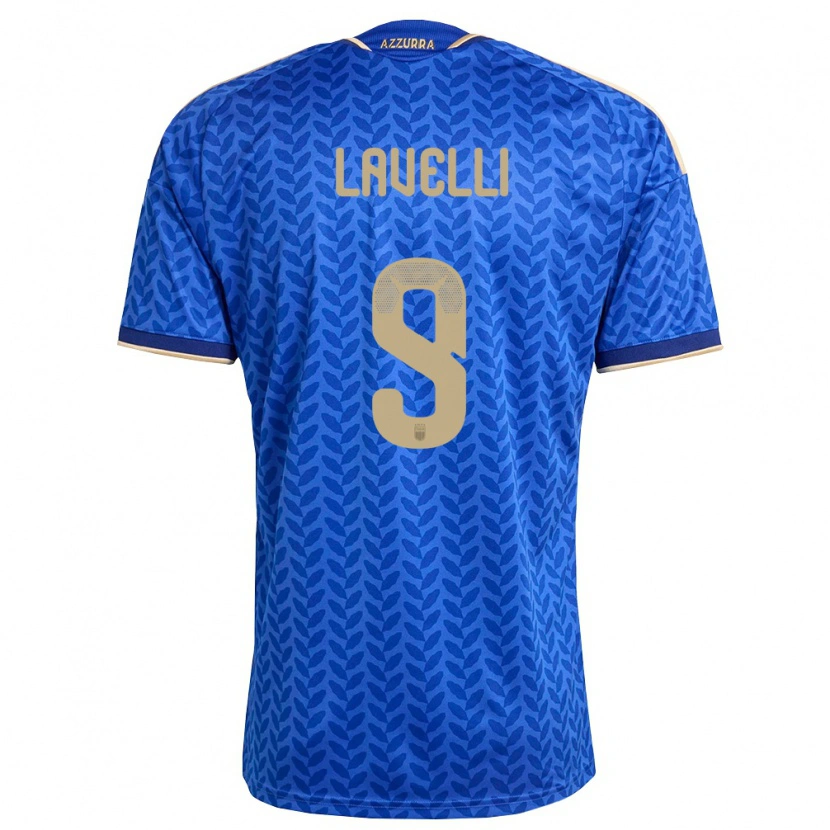 DanxenメンズイタリアMatteo Lavelli#9青 紺 金ホームシャツ26-28ジャージーユニフォーム