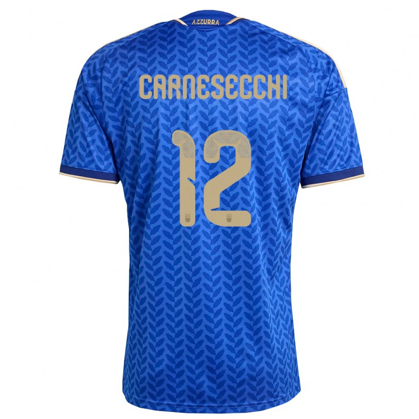 Danxenメンズイタリアマルコ・カルネセッキ#12青 紺 金ホームシャツ26-28ジャージーユニフォーム