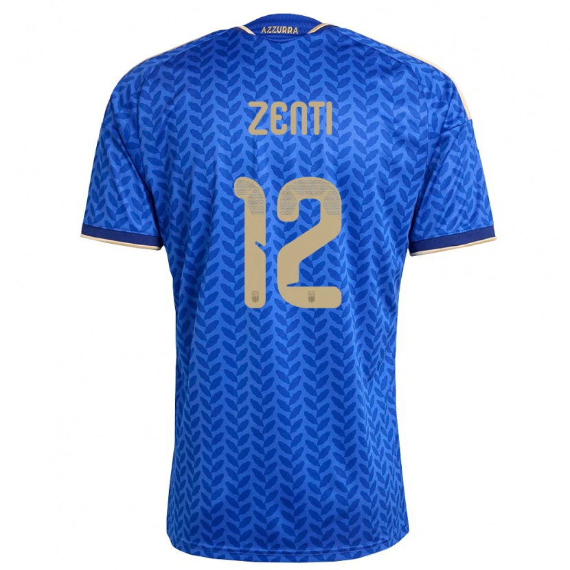 Danxenメンズイタリアアレクサンダー・ゼンティ#12青 紺 金ホームシャツ26-28ジャージーユニフォーム