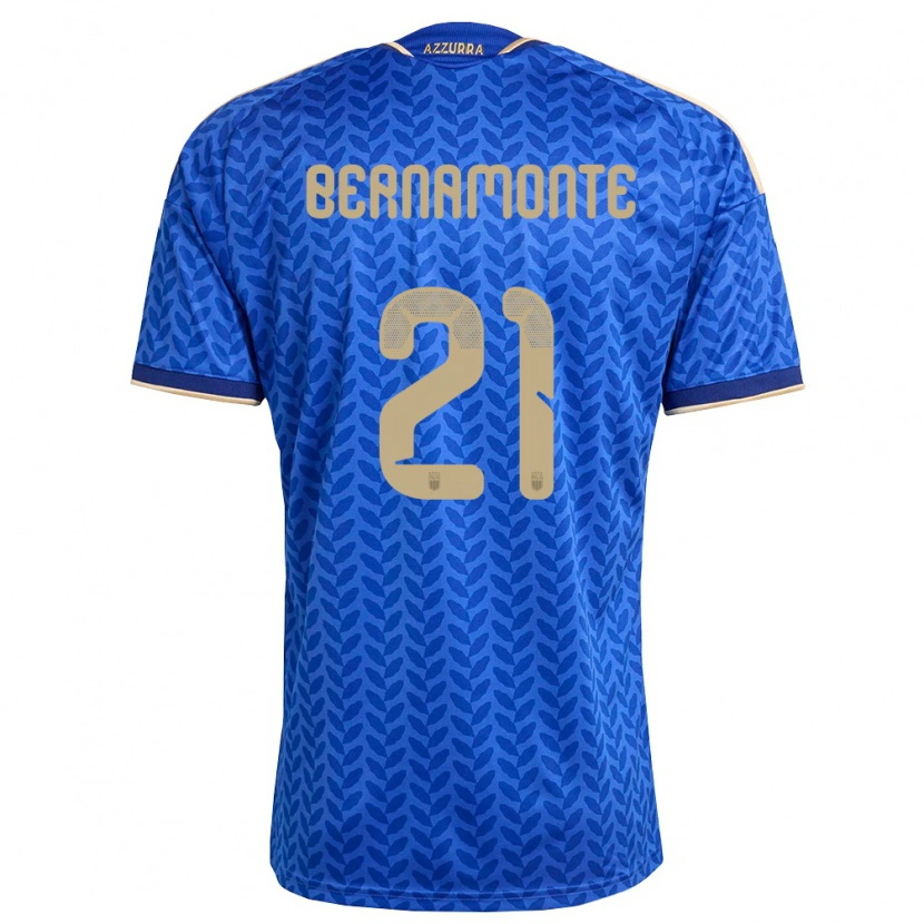 DanxenメンズイタリアLorenzo Bernamonte#21青 紺 金ホームシャツ26-28ジャージーユニフォーム