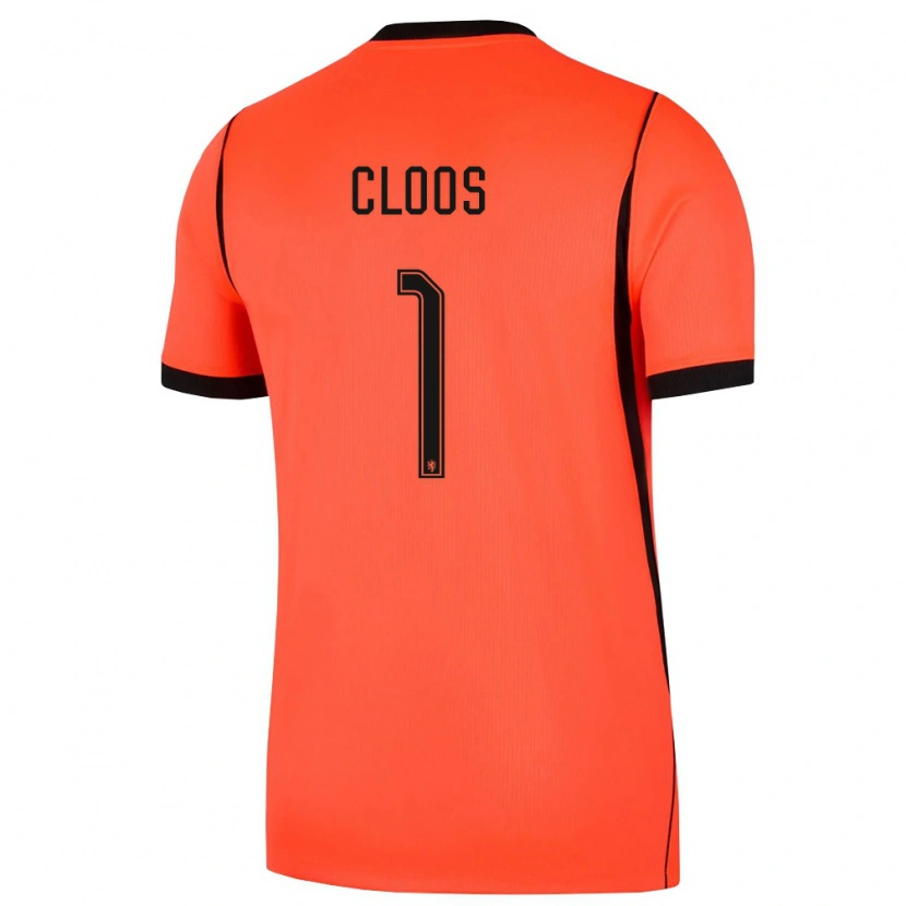 DanxenメンズオランダCino Cloos#1オレンジ 黒ホームシャツ26-28ジャージーユニフォーム